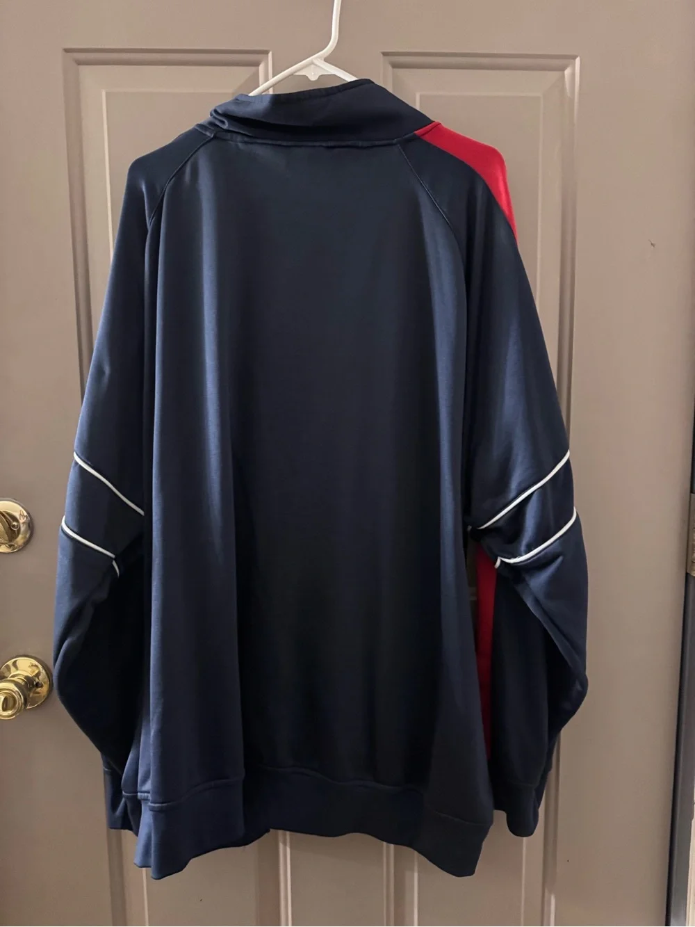 SOX Men's Navy and Red Half-Zip Pullover Jacket